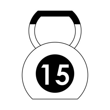 Kettlebell spor salonu ekipman simgesi