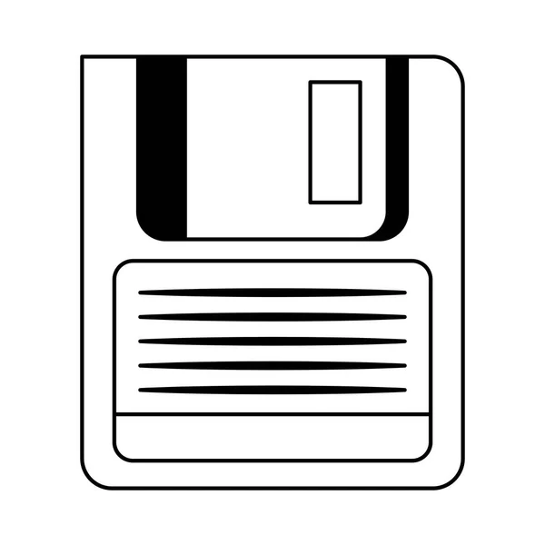 Speicher für alte Disketten-Computer — Stockvektor