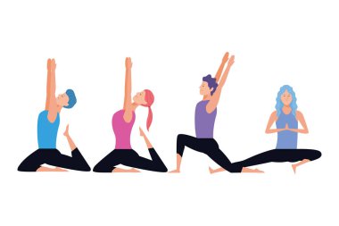 insanlar yoga pozlar