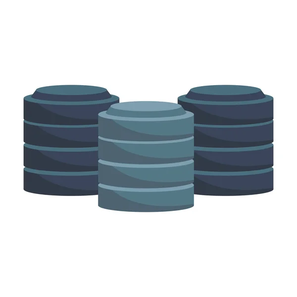 Disques de stockage de bases de données — Image vectorielle