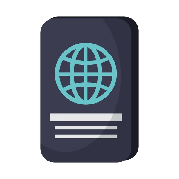 Символ подорожі паспортного документа — стоковий вектор
