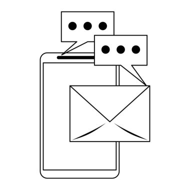 Siyah beyaz iş iletişim teknolojisi