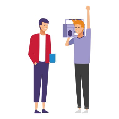 Arkadaşlar müzik karikatür dinlemek