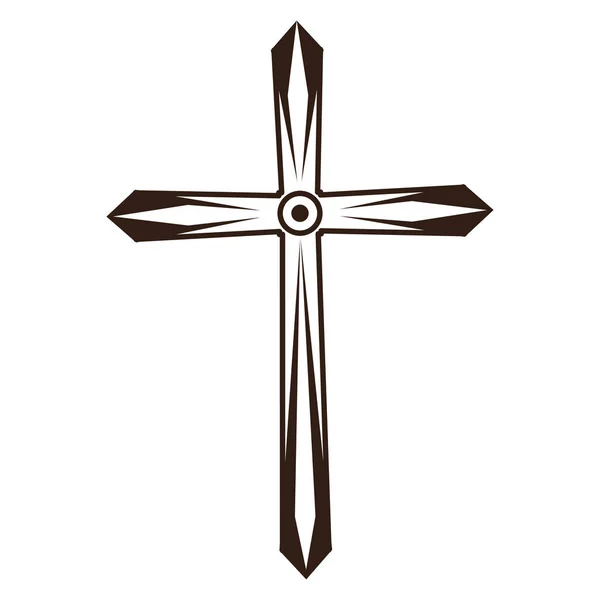 Christliches Kreuz Symbol — Stockvektor