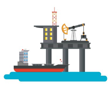 Petrol deniz plataform