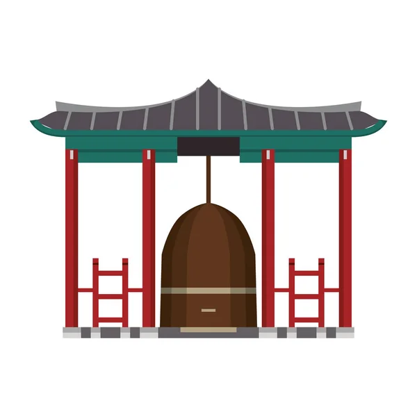 アジアの寺の建物 — ストックベクタ