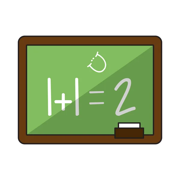 School blackboard cartoon isolated — Stock Vector