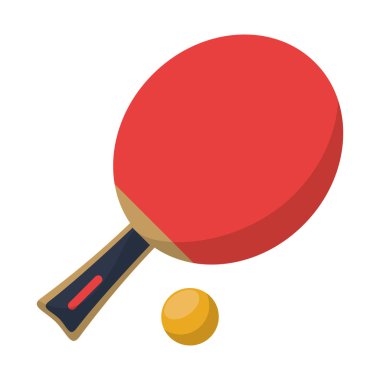 ping pong raket ve top