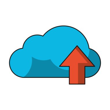 Bulut bilişim yükleme sembolü
