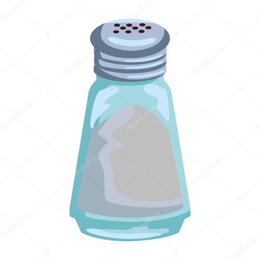Salt shaker isolated vector illustration graphic design
