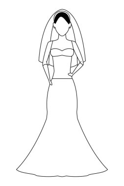 woman wearing wedding dress black and white