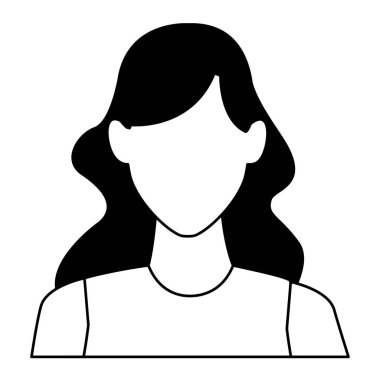 woman portrait faceless in black and white