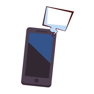 konuşma balonu ile cep telefonu