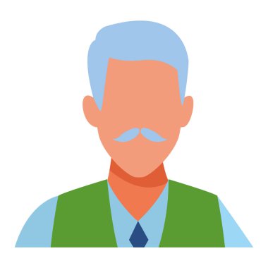 yaşlı adam portre yüzsüz