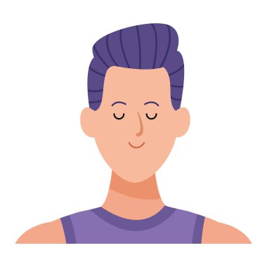 adam portre avatar çizgi film karakteri