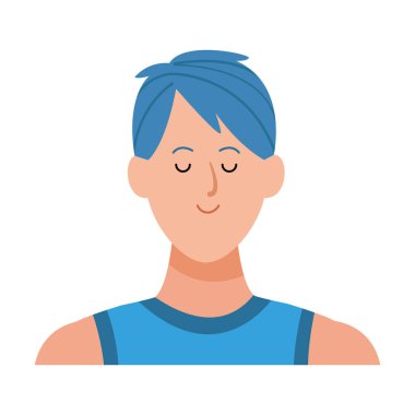 adam portre avatar çizgi film karakteri