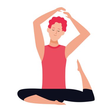 man yoga pose
