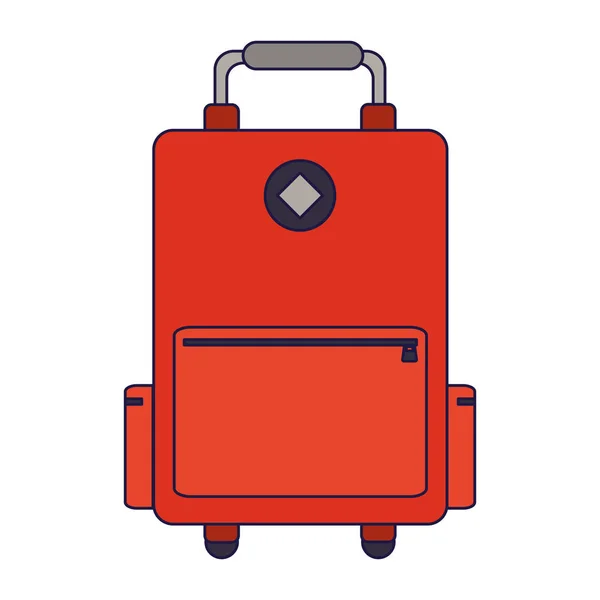 Bagages de voyage symbole isolé — Image vectorielle