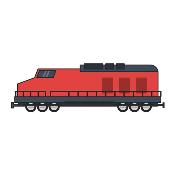 Véhicule ferroviaire isolé — Image vectorielle