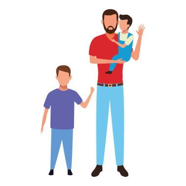 çocuklu adam siyah beyaz