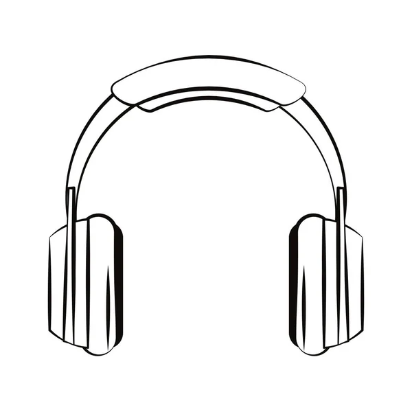 Casque de musique dispositif — Image vectorielle