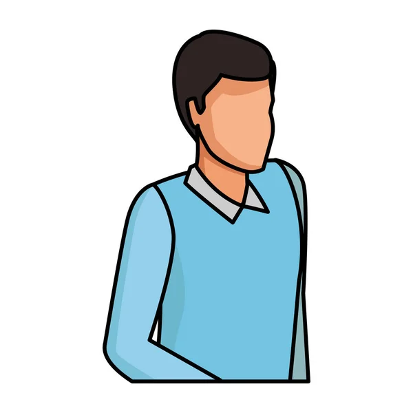Man med tröja avatar — Stock vektor