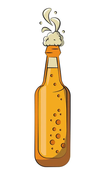 孤立したビール瓶 — ストックベクタ