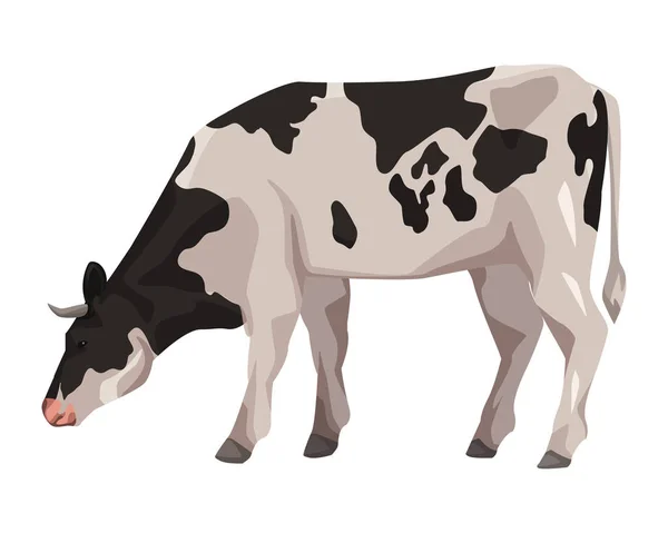 Vaca icono de dibujos animados — Vector de stock