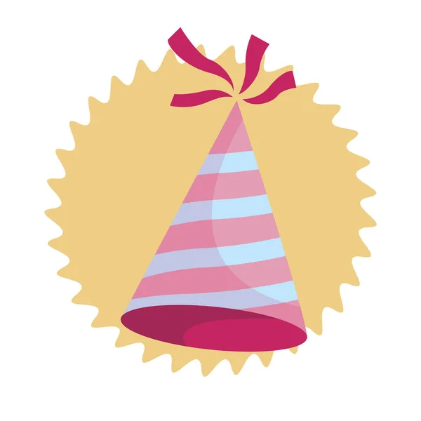 Chapeau d'anniversaire dessin animé — Image vectorielle