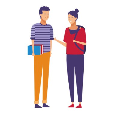 Genç arkadaşlar çizgi