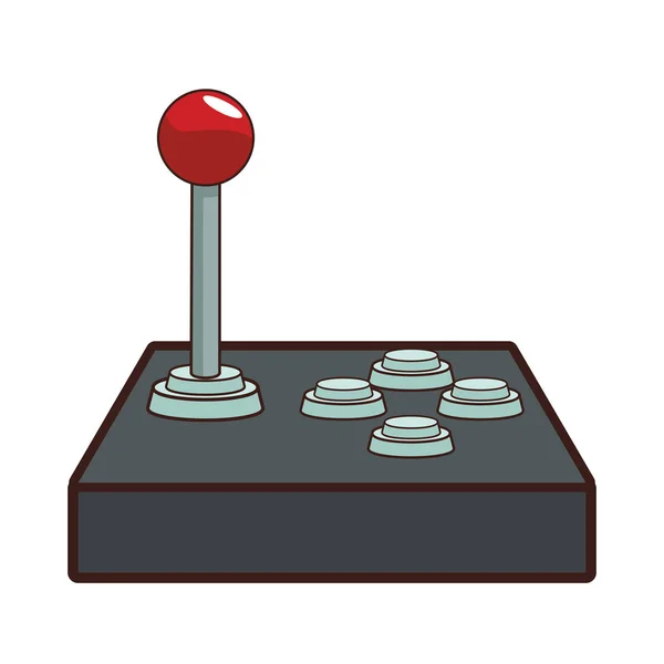 Retro gamepad video game cartoon — Stockvector