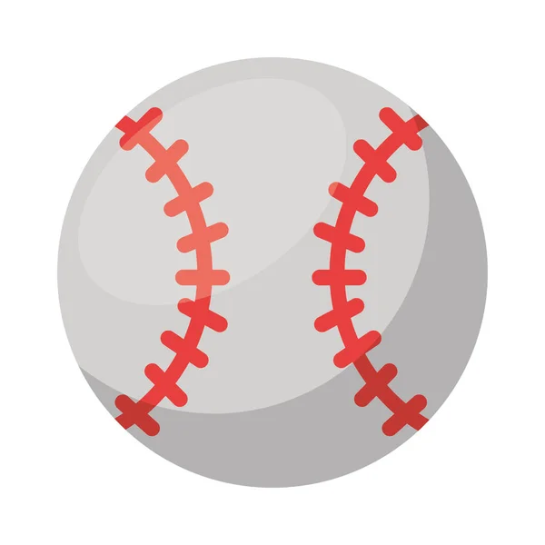 Pelota de béisbol deporte juego aislado — Vector de stock