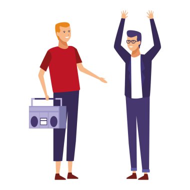 Arkadaşlar müzik karikatür dinlemek