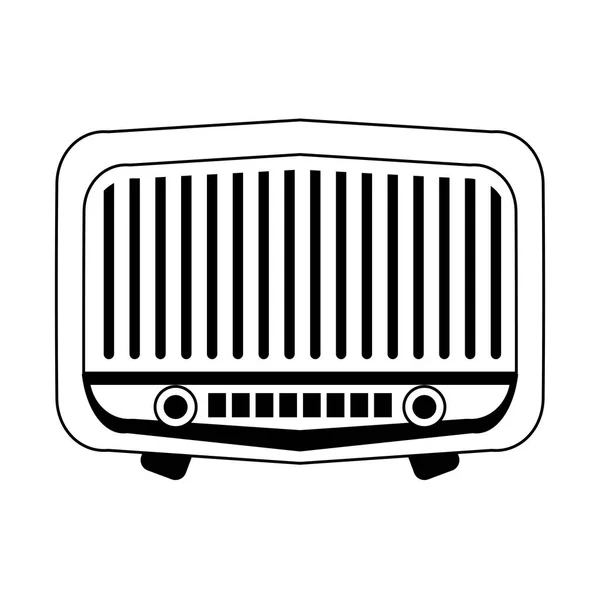 Vintage ol radio stéréo — Image vectorielle