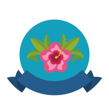 Çiçek sembolü izole