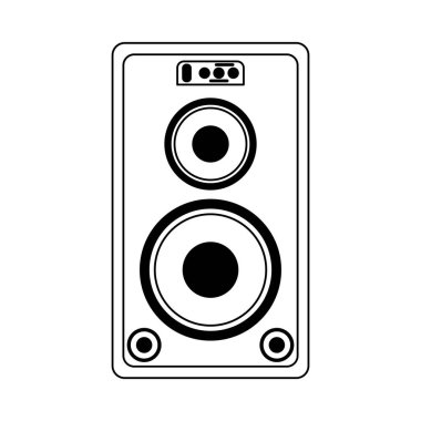 Siyah beyaz bas ile Parti müzik hoparlör