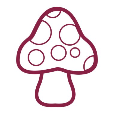 Mantar karikatür izole