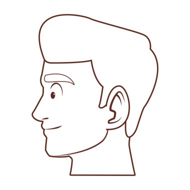 Yaşlı adam yüz profili