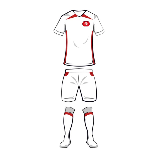 Turquie maillot de foot — Image vectorielle