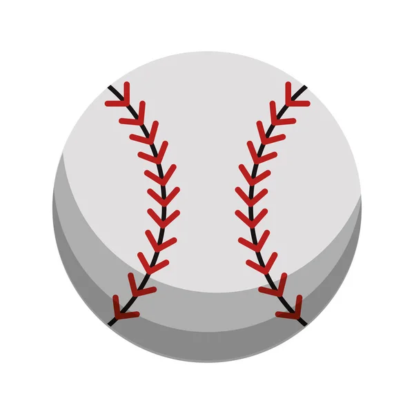Pelota de béisbol deporte de dibujos animados — Vector de stock