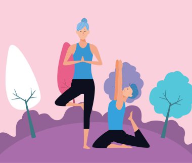 Yoga birkaç poz