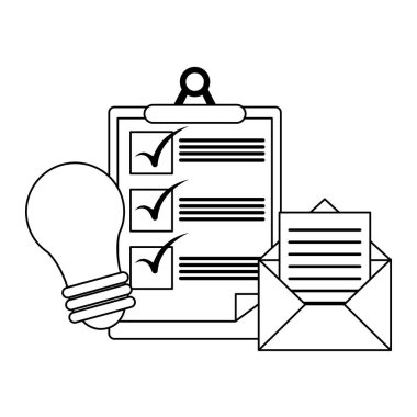 Siyah beyaz iş iletişim teknolojisi