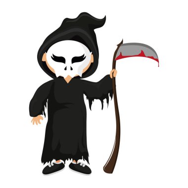 Halloween kostüm ile çocuk