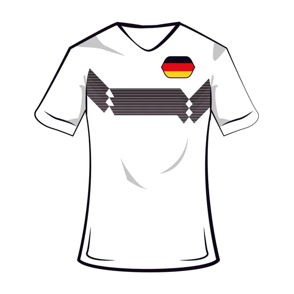 Alemanha tshirt de futebol — Vetor de Stock