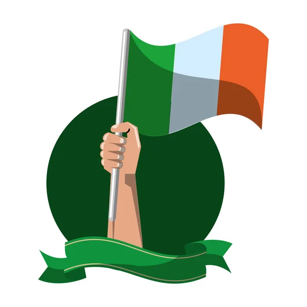 Emblema del día de San Patricio — Vector de stock