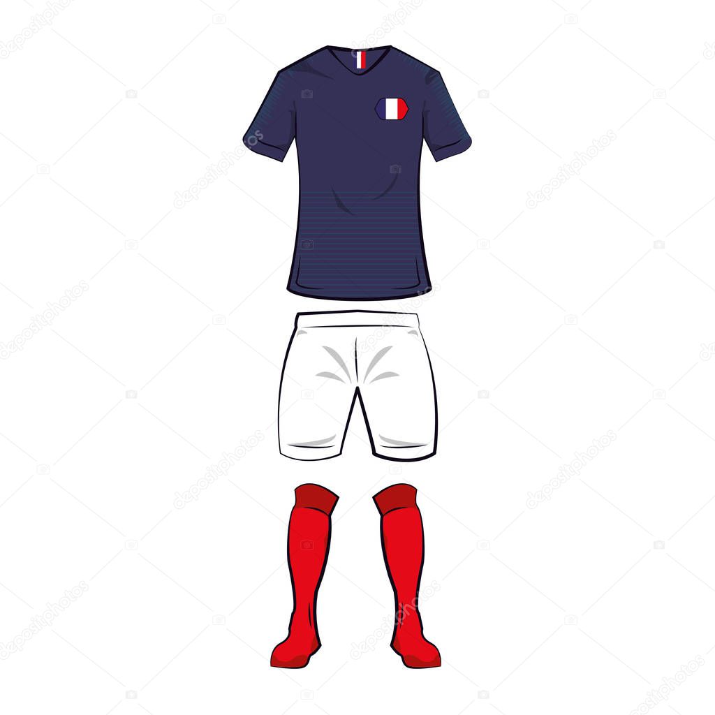France soccer tshirt