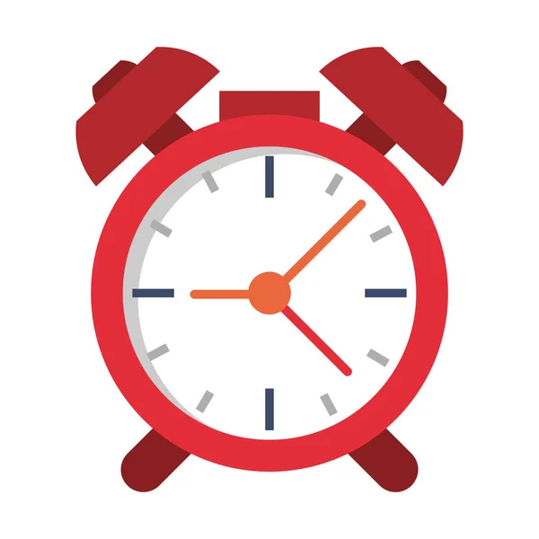 Reloj despertador con símbolo de campanas — Vector de stock