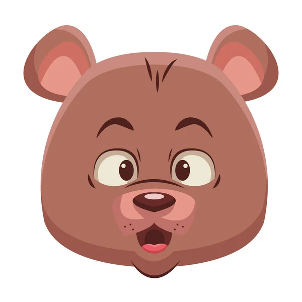 Lindo oso de dibujos animados — Vector de stock