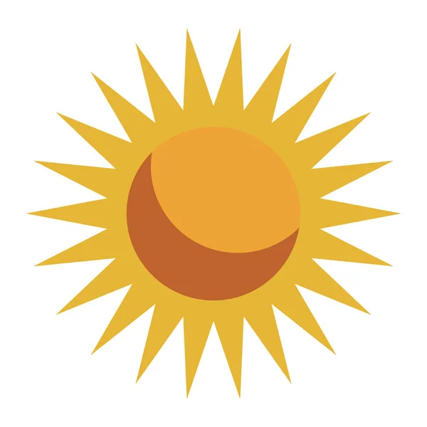 Solen tecknad isolerade — Stock vektor