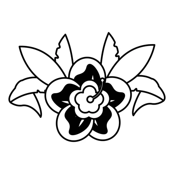Símbolo de flor aislado — Vector de stock
